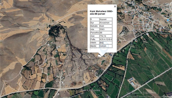 KIZIK MH. 752 M2 SATILIK BAĞ